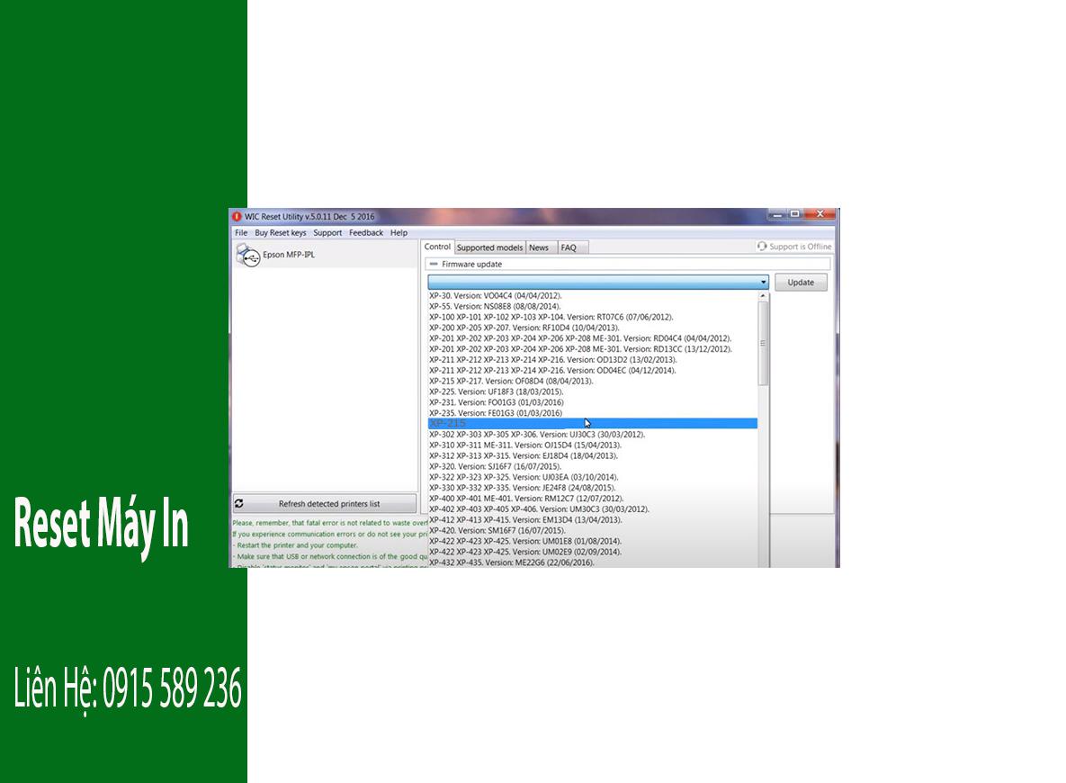 Key Firmware May In Epson XP-215 Step 5